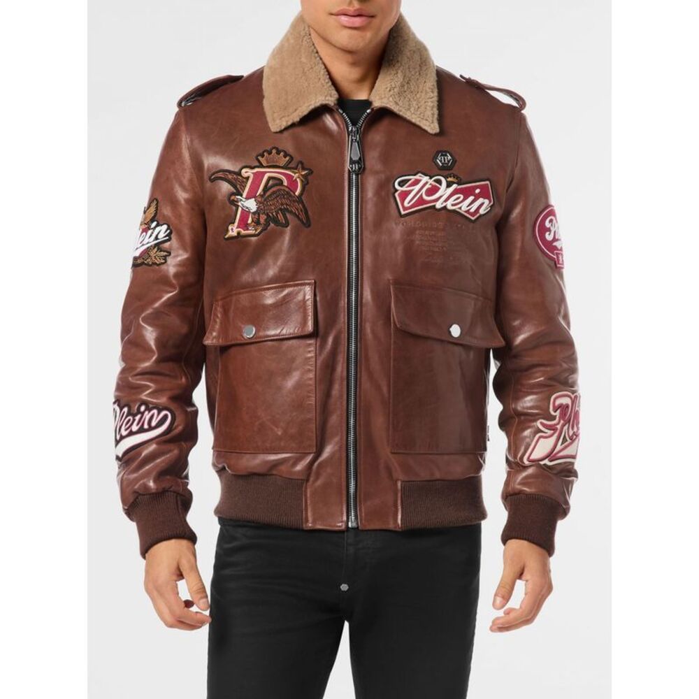 Philipp Plein Jacket Men Brown